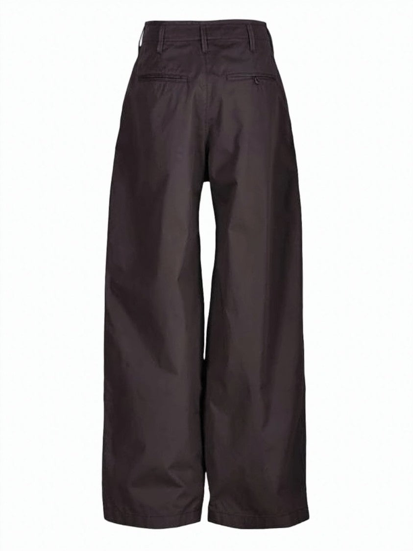 Lemaire High-Waisted Wide-Leg Pants With Concealed Fastening