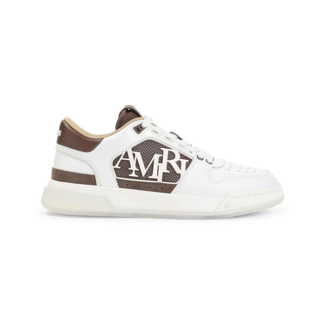 Amiri Leather Low-Top Sneakers With Perforated Detailing And Bold Accents