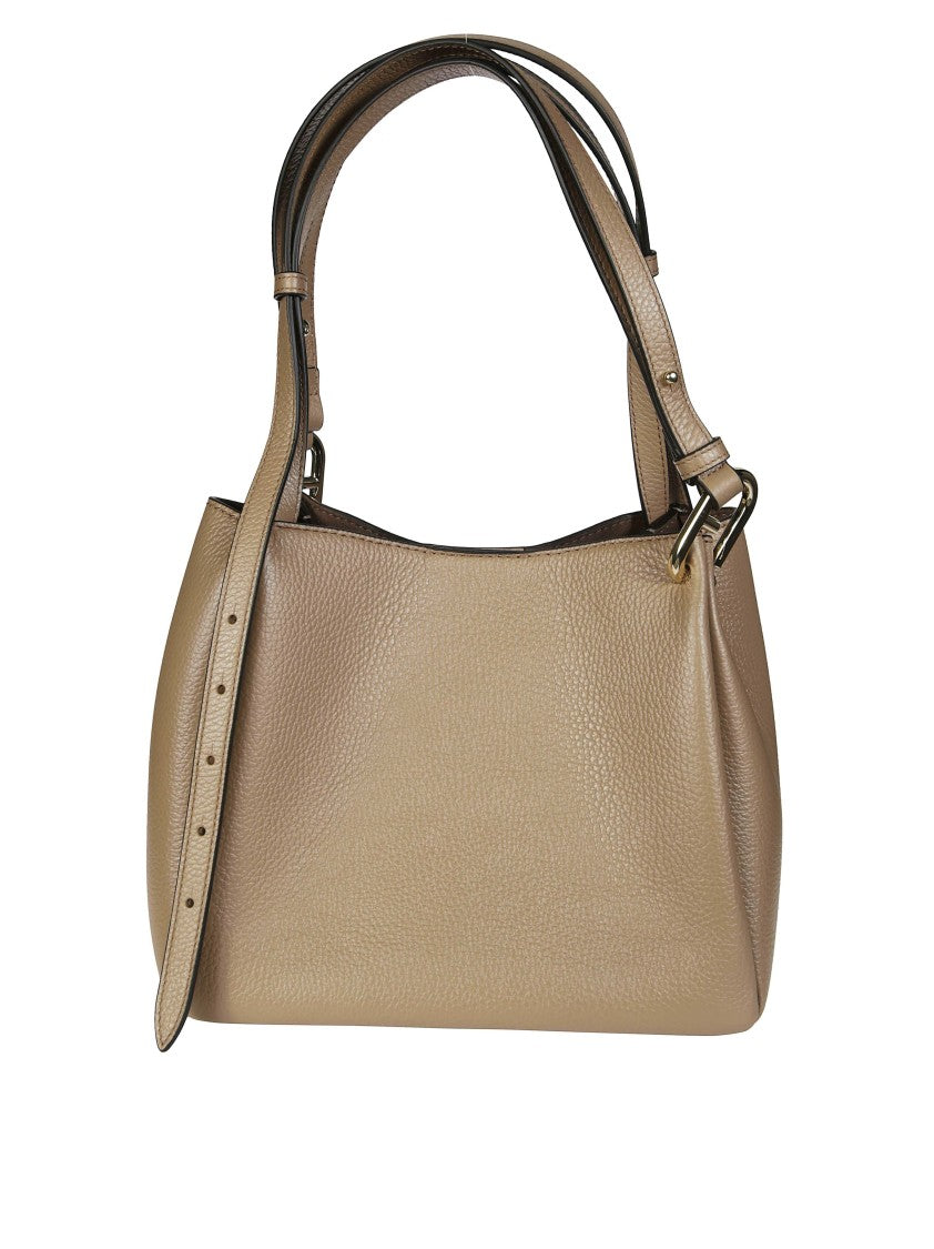 Furla Nuvola M Medium Pebbled Leather Tote Bag