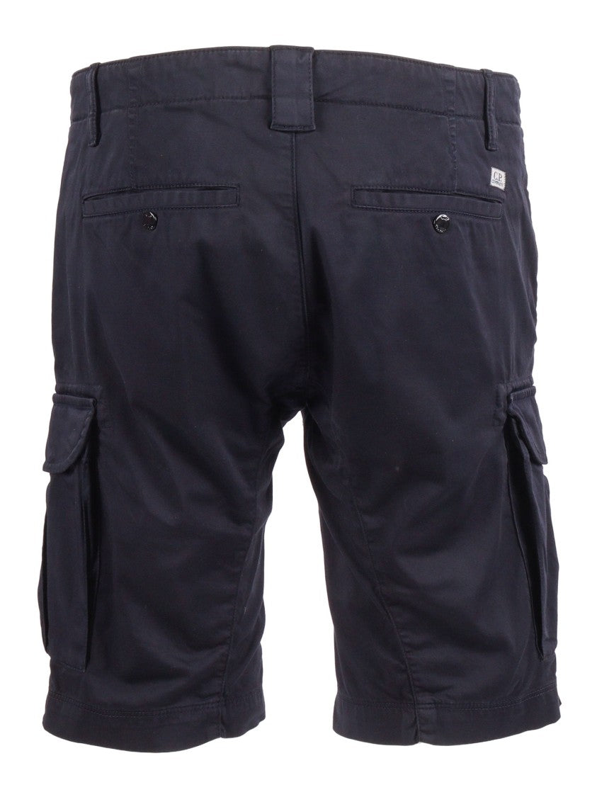 C.P. Company Blue Structured Multiple Pocket Cargo Shorts