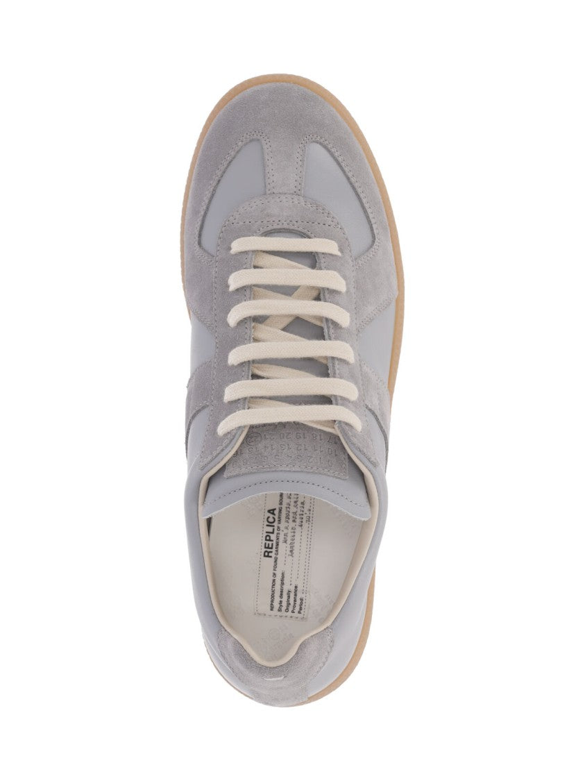 Maison Margiela Light Blue Leather Replica Sneakers