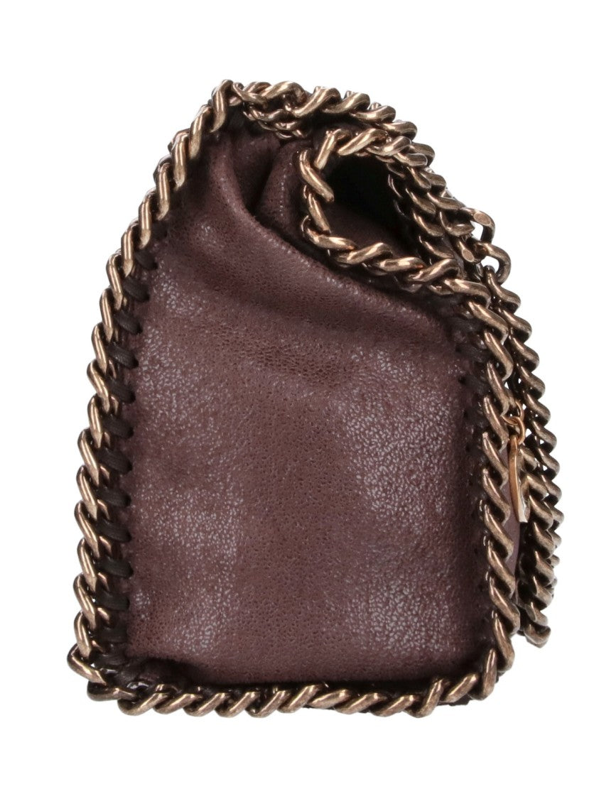 Stella Mccartney Brown Falabella Mini Faux Leather Tote Bag