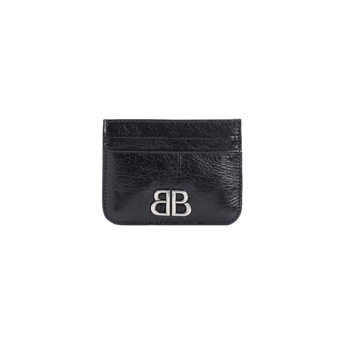 Balenciaga Monaco Ca Ho Wom Black Lamb Leather Credit Card Case