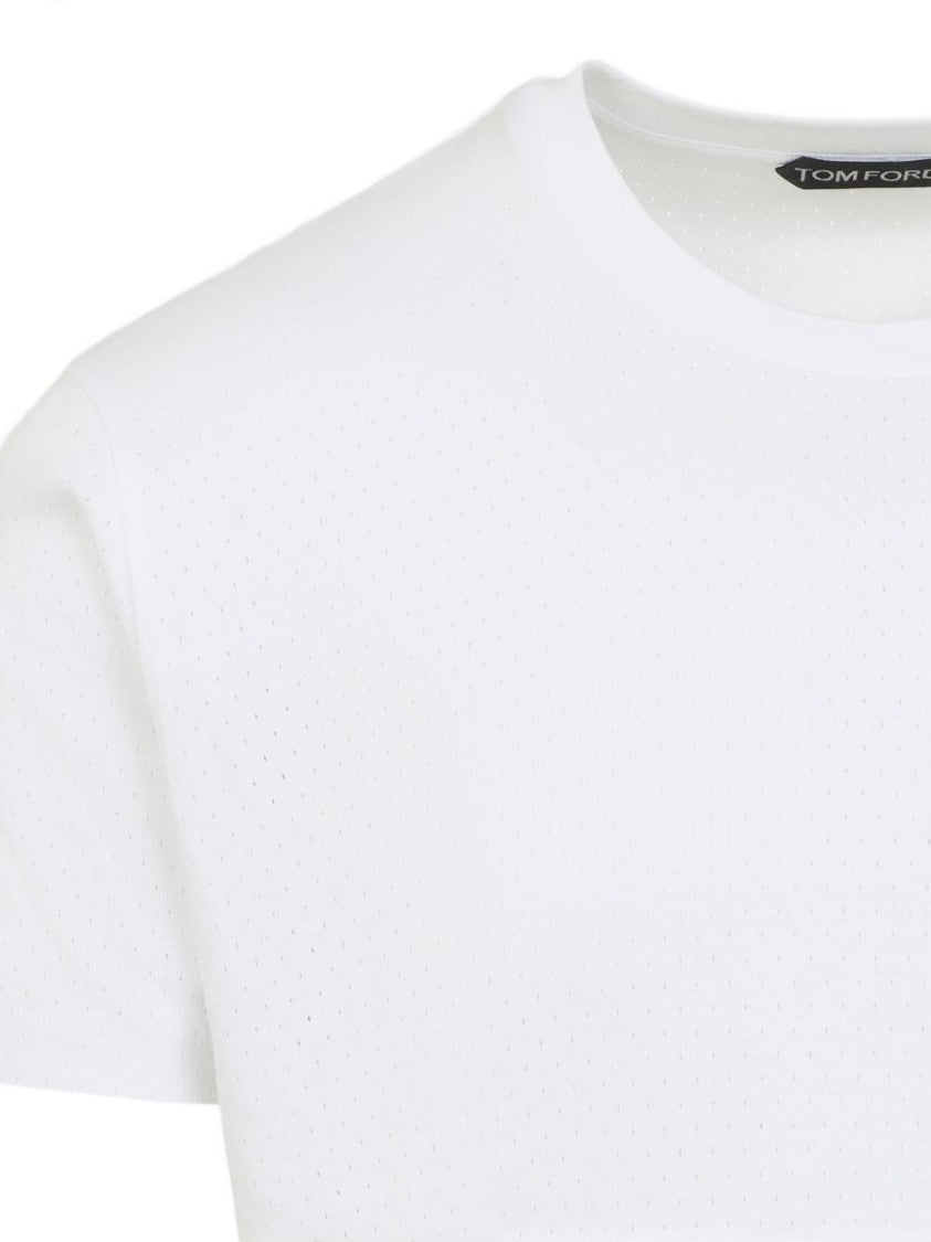 Tom Ford White Short-Sleeve Regular Sweater