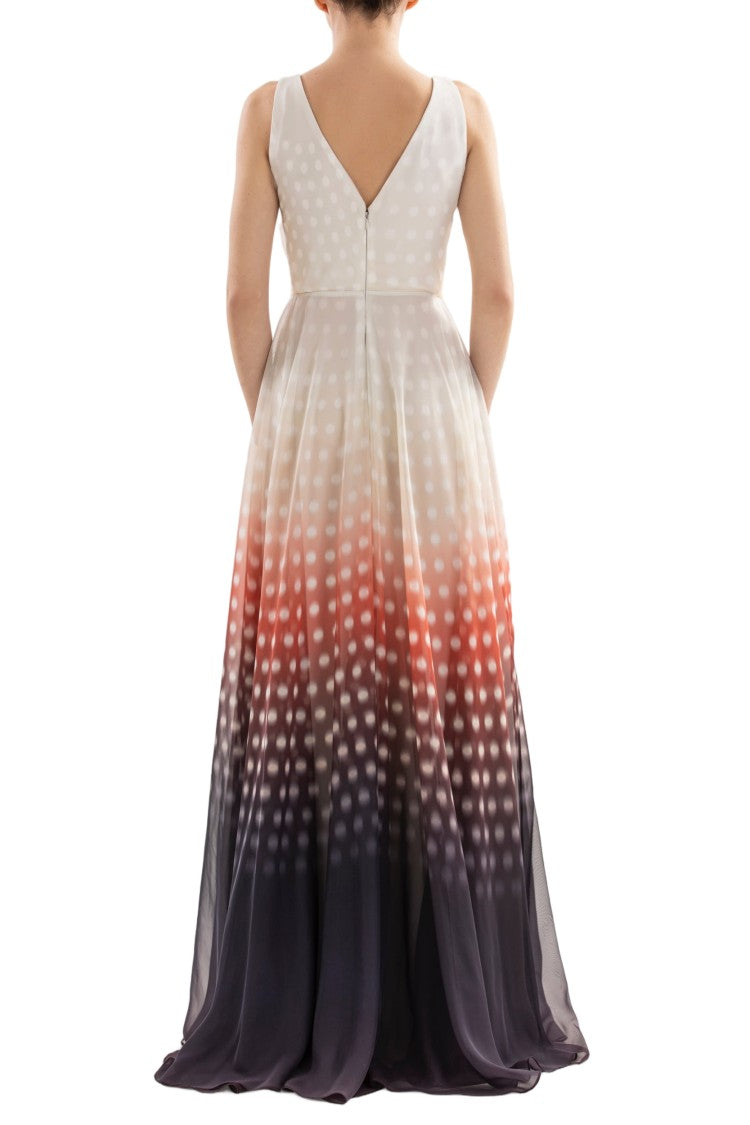 Saiid Kobeisy Gradient Printed Dress