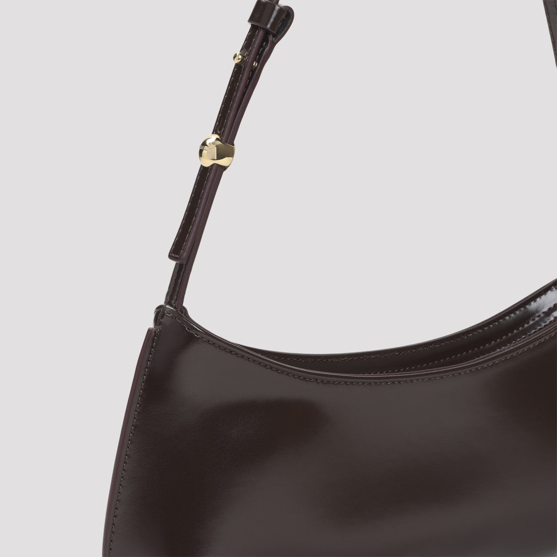 Jacquemus Brown Calf Leather Handbag With Adjustable Strap