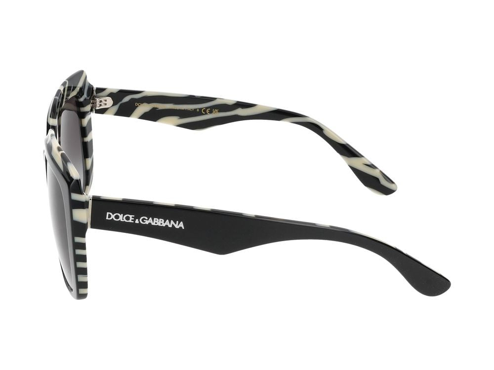 Dolce & Gabbana Zebra 0Dg4414 Acetate Oversized Square Sunglasses