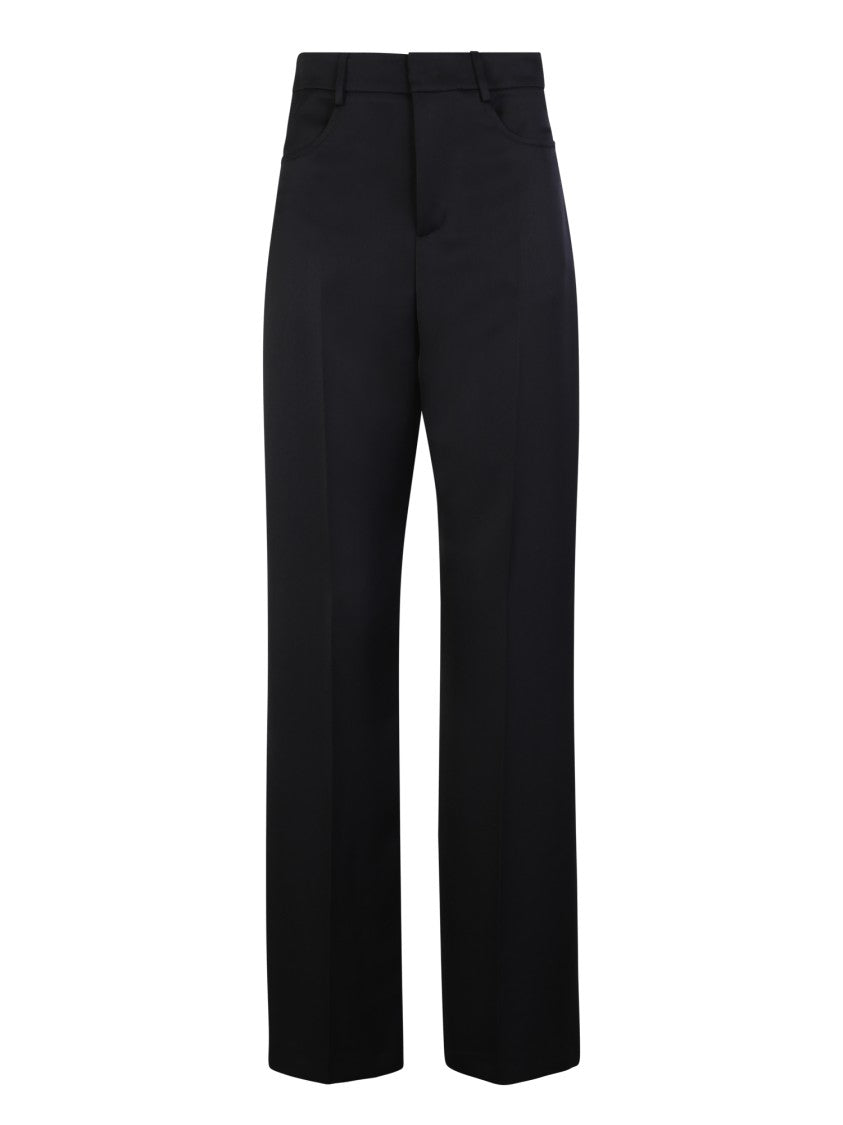 Blanca Vita Black Straight-Leg Trousers