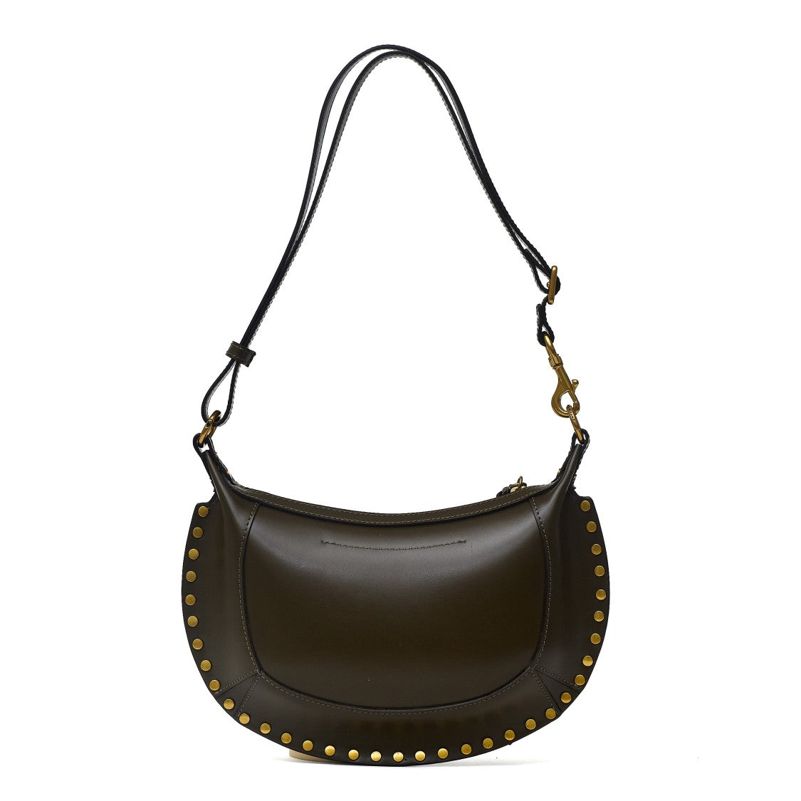 Isabel Marant Crescent Shaped Leather Shoulder Bag With Adjustable Strap