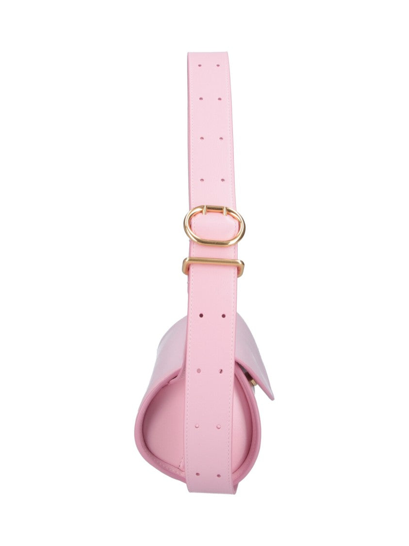 Jil Sander Pink Cannolo Cylindrical Leather Shoulder Bag