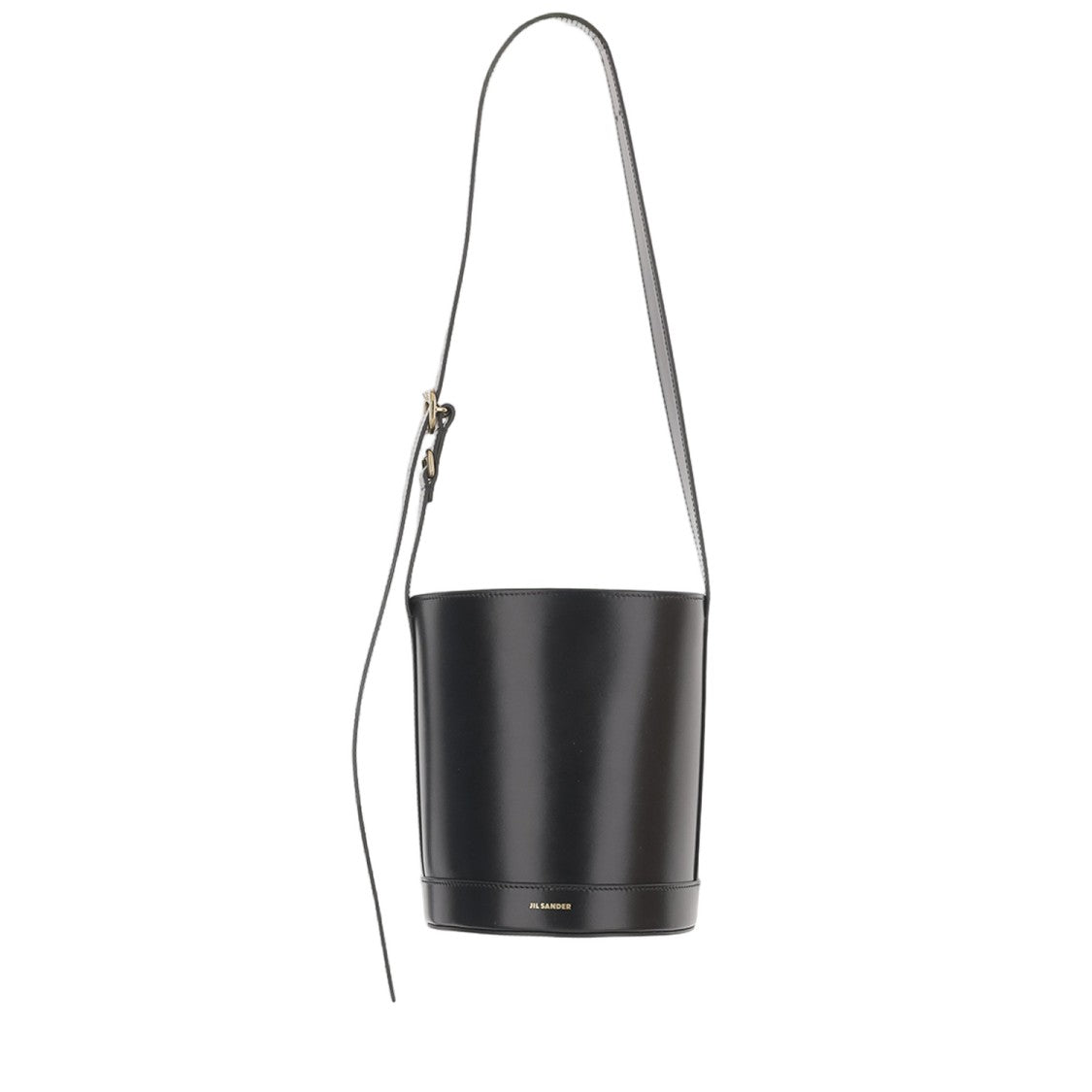 Jil Sander Calfskin Leather Bucket Bag With Adjustable Strap