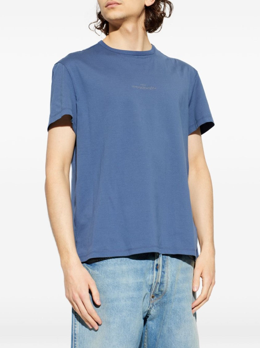 Maison Margiela Round Neck T-Shirt With Subtle Logo Detailing