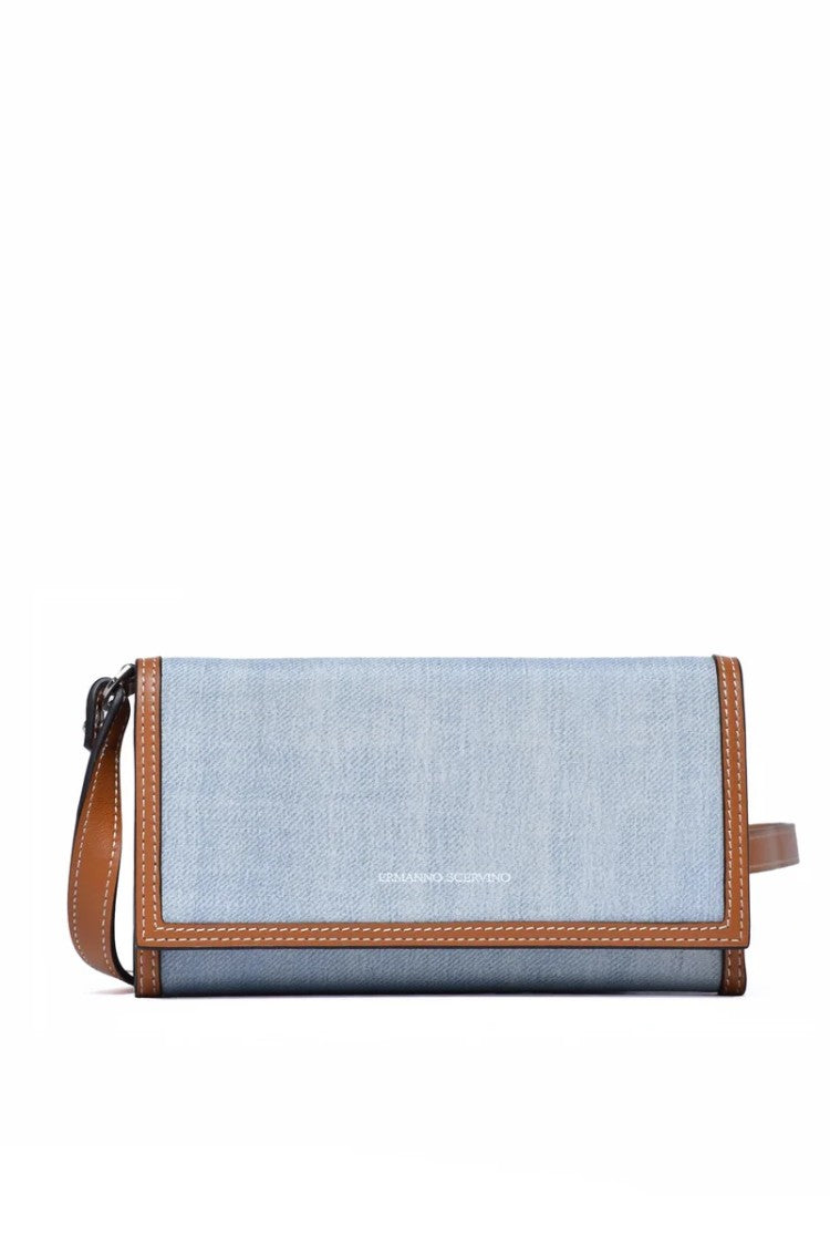 Ermanno Scervino Wallet With Strap - Light Blue