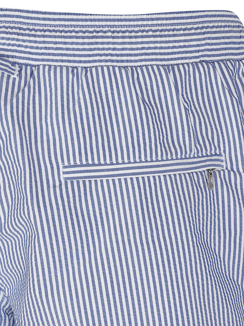 Orlebar Brown Vertical Stripe Men's Shorts With Adjustable Drawstring Waistband