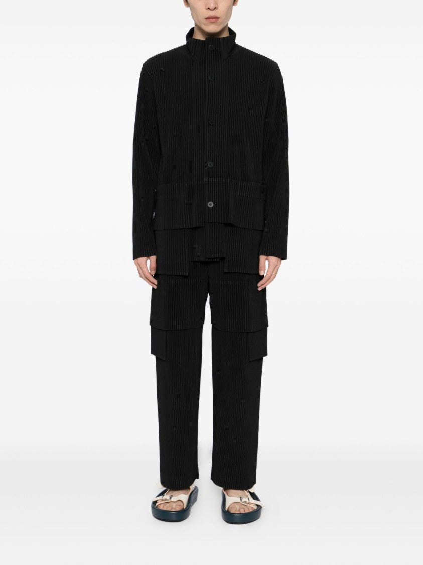 Homme Plissé Issey Miyake Multi-Pocket Trousers With Adjustable Waistband And Flap Pockets