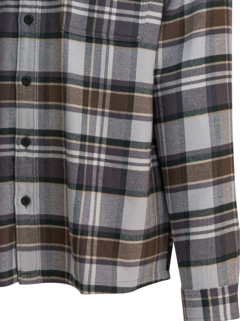 Patagonia Plaid Button-Up Shirt With Structured Collar And Chest Pockets
