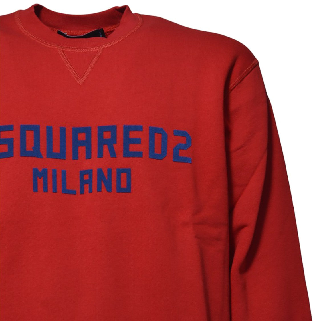 Dsquared2 Classic Crew Neck Red Cotton Sweater