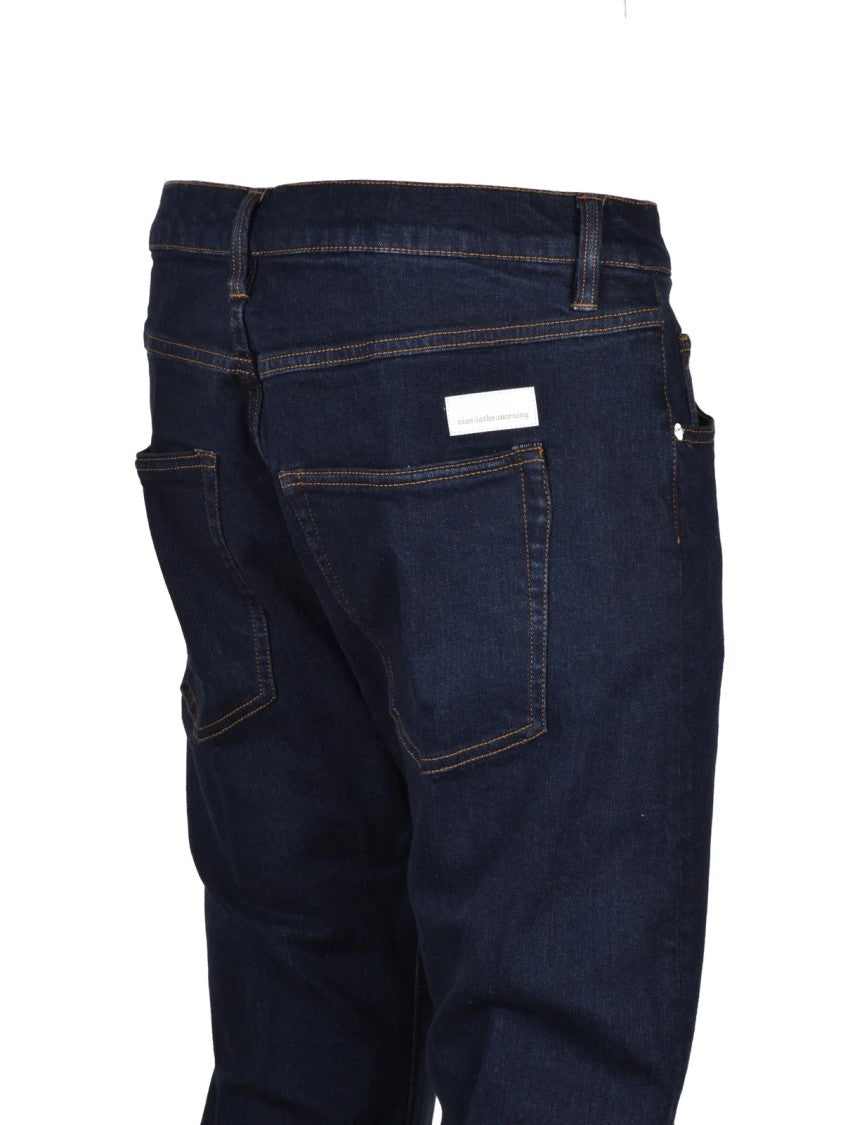 Nine In The Morning Blue Rock 5 Pocket Skinny Cotton Elastane Jeans