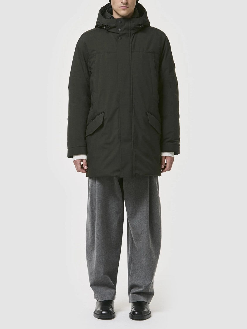 Cape Horn Padded Insulated Jacket With High Collar And Hood