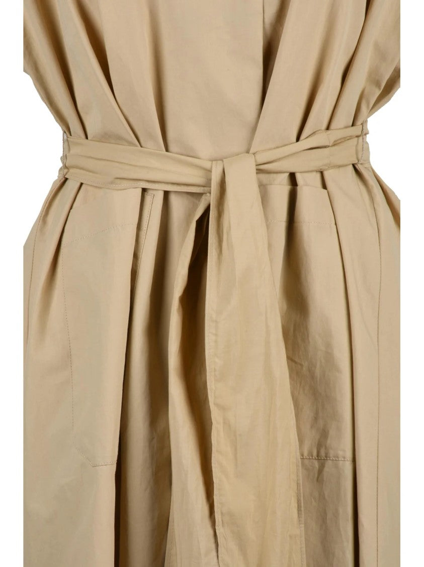 Max Mara Beige Mitico Cotton Tunic Dress