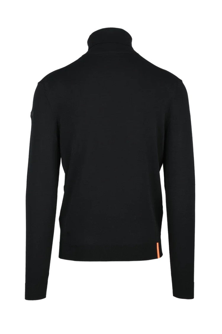 Rrd Fitted Black Turtleneck Sweater