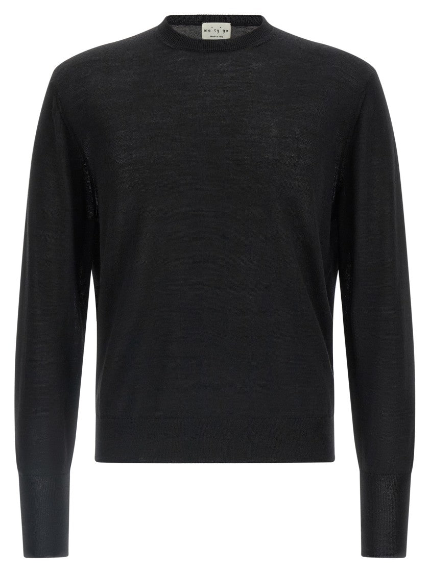 Ma'ry'ya Extrafine Merino Wool And Silk Blend Sweater