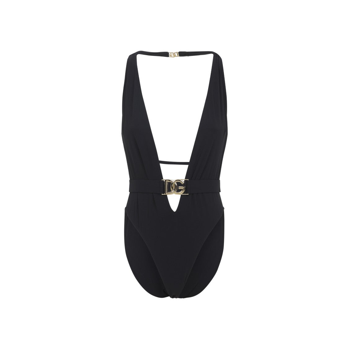 Dolce & Gabbana Black Polyamide One-Pice
