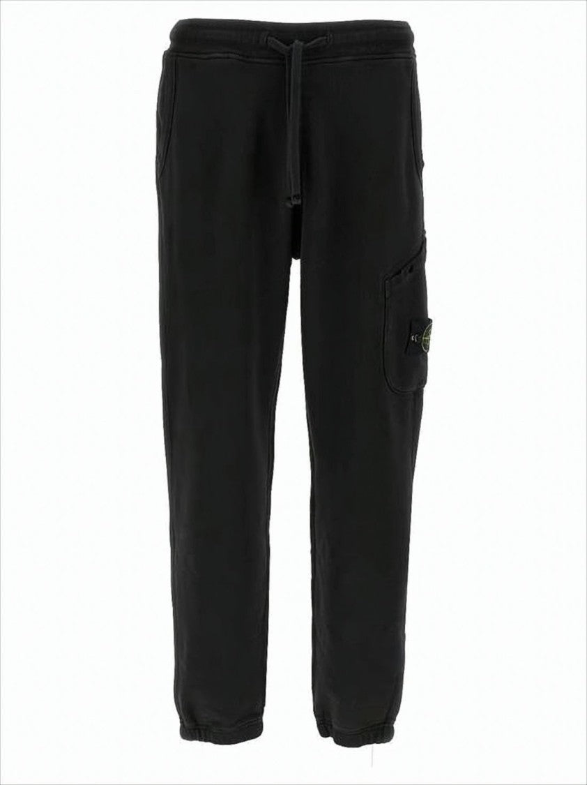Stone Island Relaxed Fit Black Cargo Pants