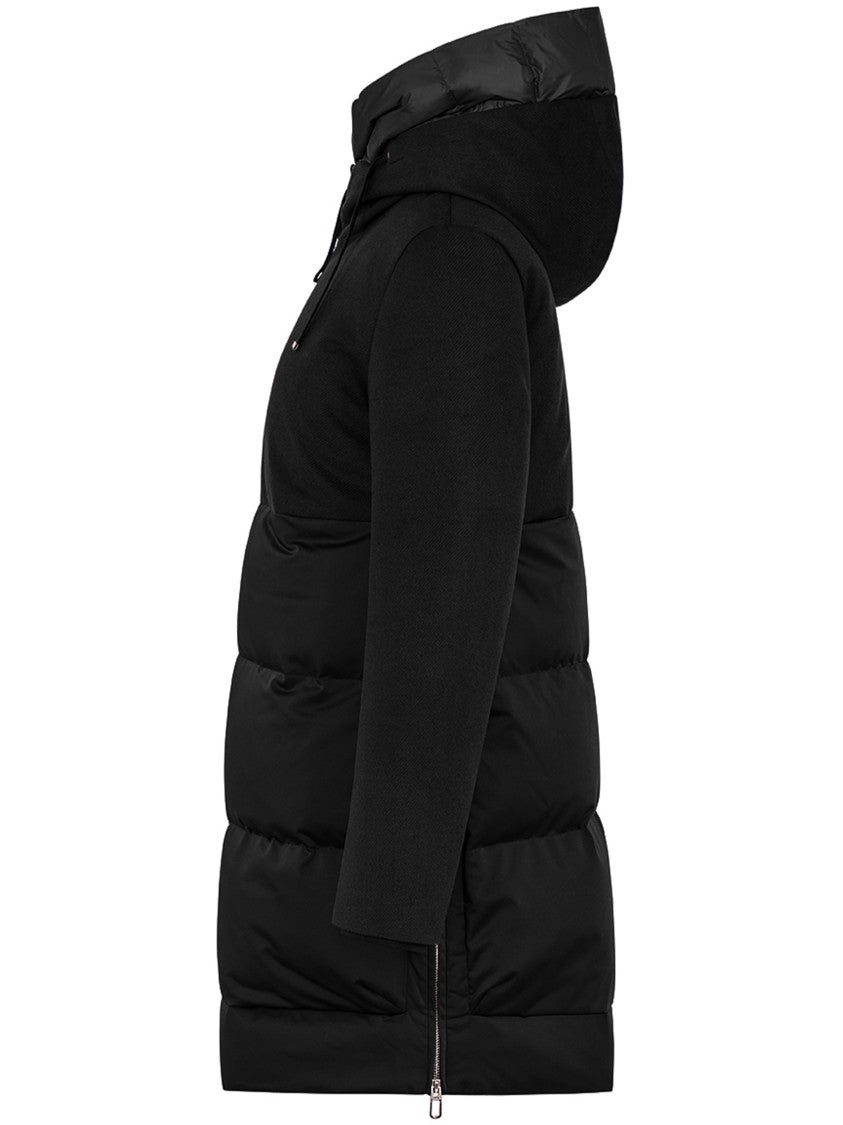 Duno Quilted Long Hooded Padded Jacket