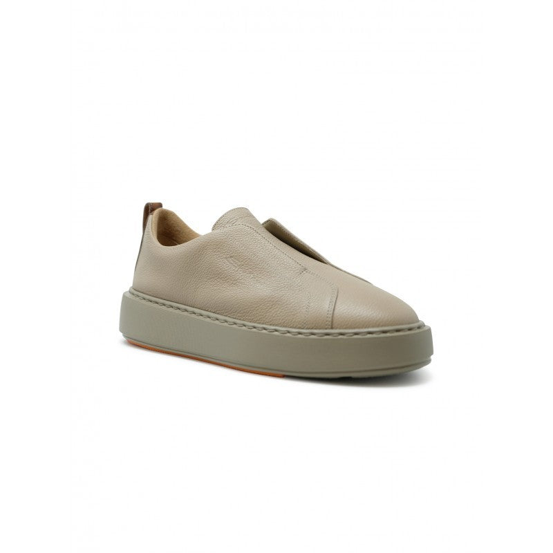 Santoni Wbcd61323tarkllke68 Sand Leather Sneaker