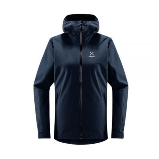Haglöfs Hooded Blue Jacket With Fitted Silhouette