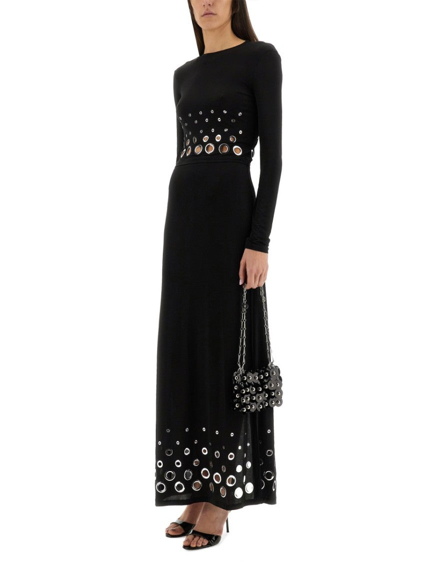 Rabanne Crop Top With Eyelet Detailing