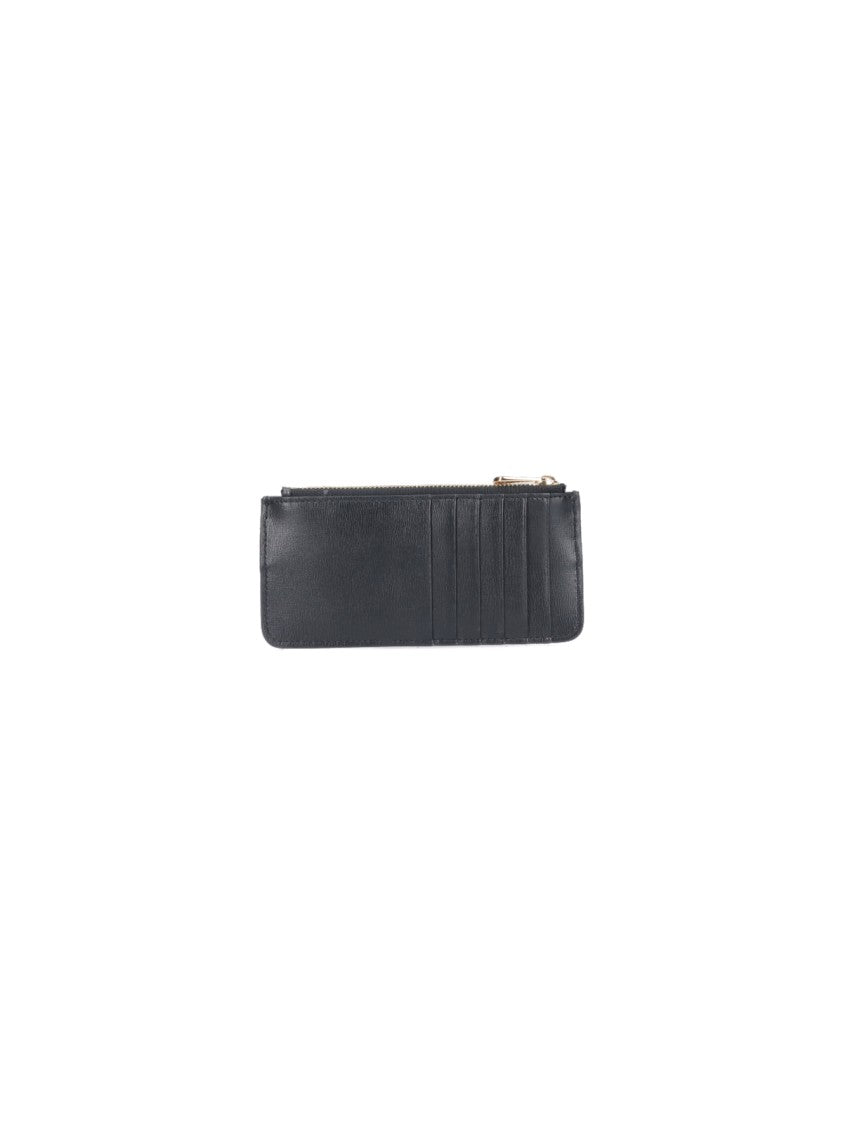 Ferragamo Rectangular Black Wallet With Minimalist Design