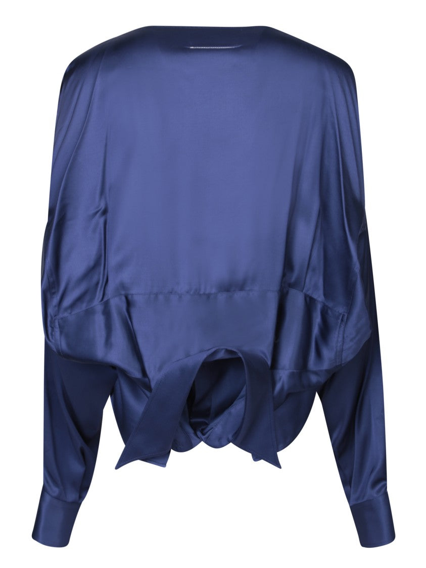 Mm6 By Maison Margiela Blue Long Sleeve Shirt