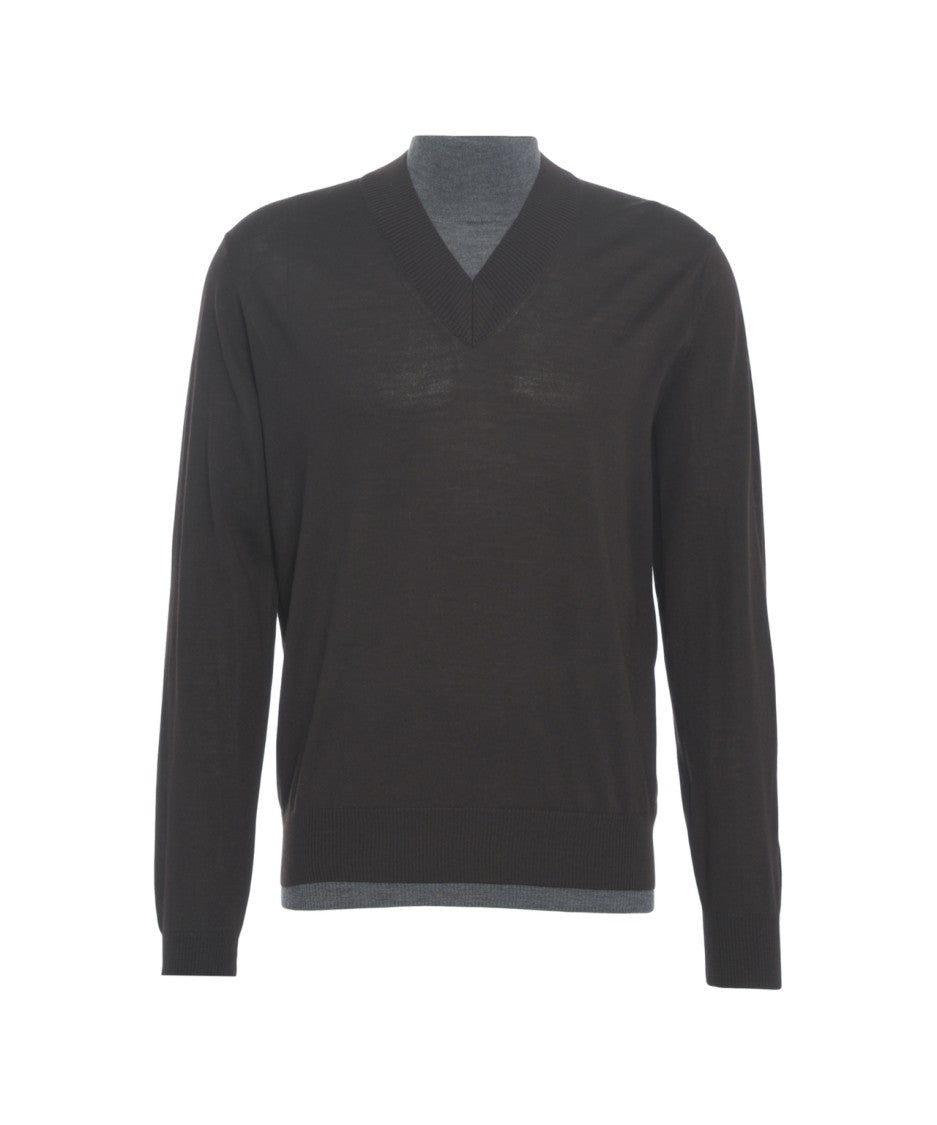 Paolo Pecora V-Neck Knit Sweater