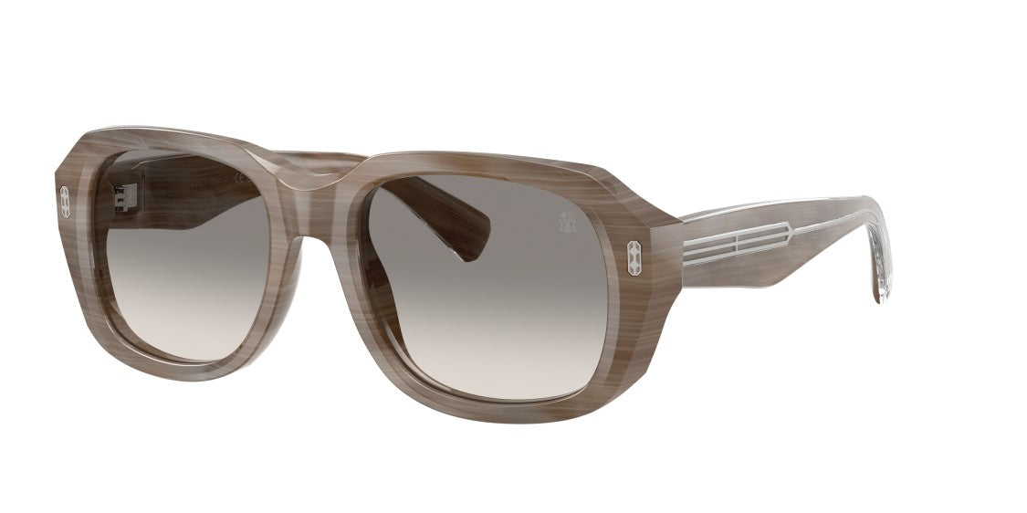 Brunello Cucinelli Grey 0Bc4027s Translucent Marbled Oversized Square Sunglasses