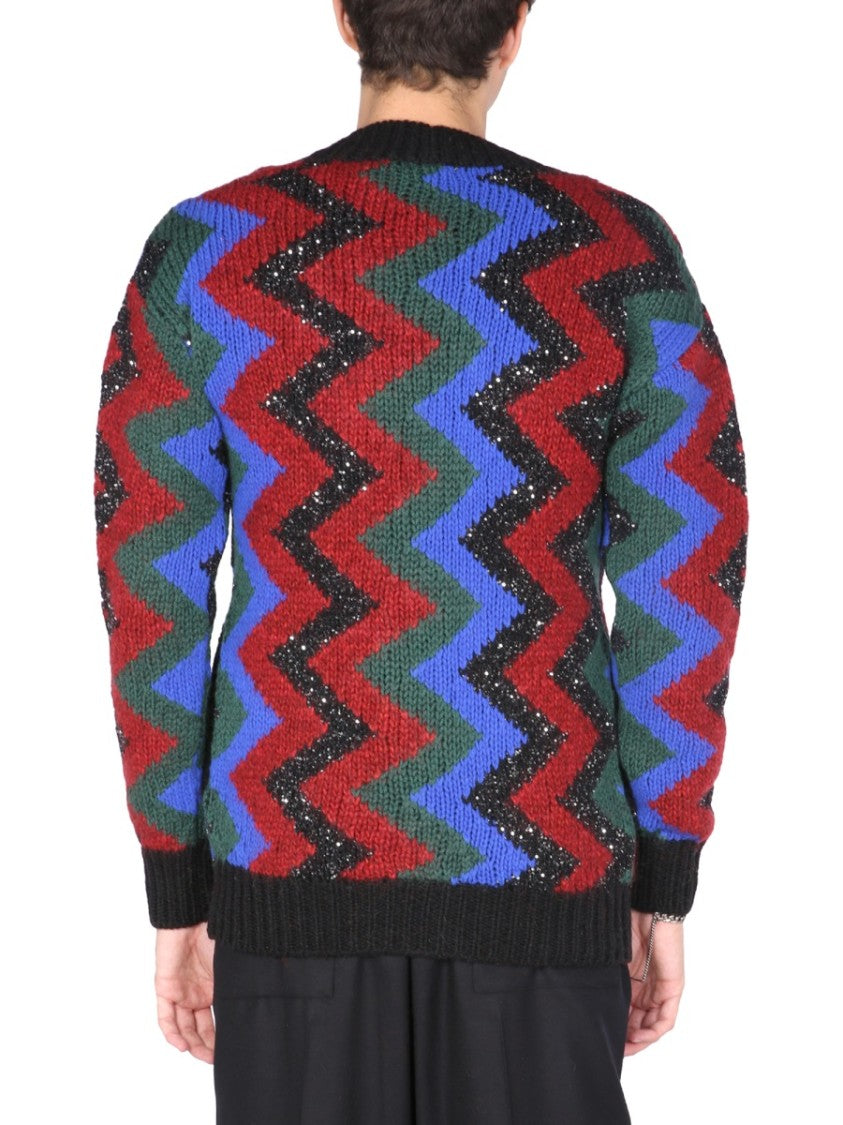Saint Laurent Jacquard Cardigan