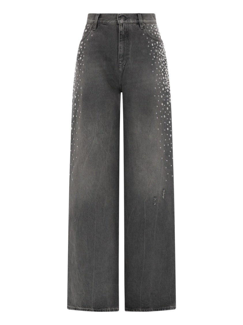 Golden Goose Melody Boyfriend Distressed Studded Jeans