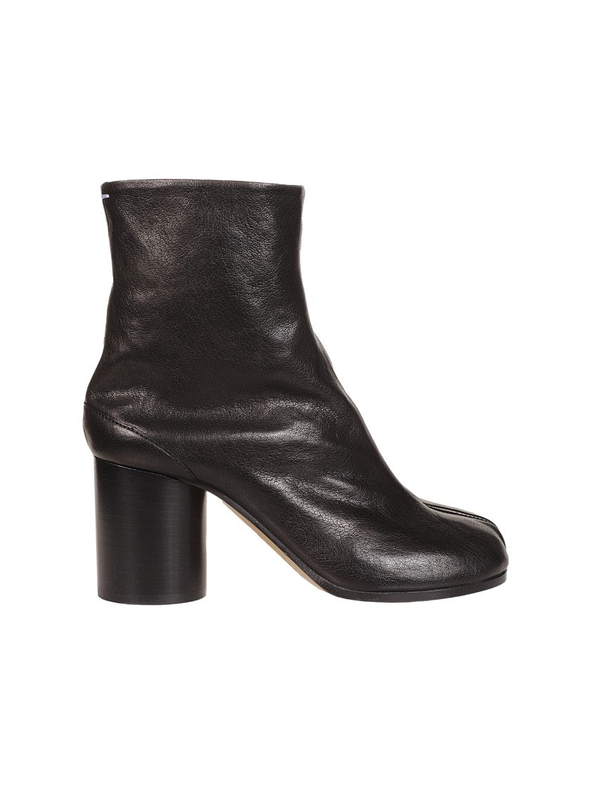 Maison Margiela Soft Leather Ankle Boots With Iconic Split-Toe Design And 8Cm Heel