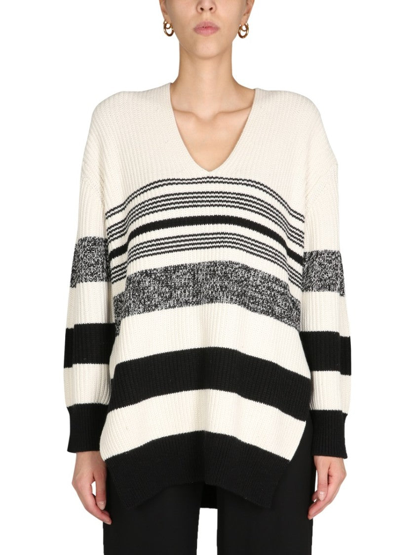 Proenza Schouler X White Label Oversized V-Neck Sweater