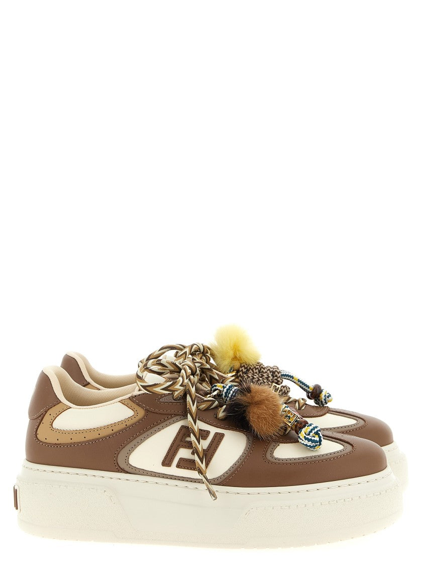 Fendi 'Match' Leather Sneakers