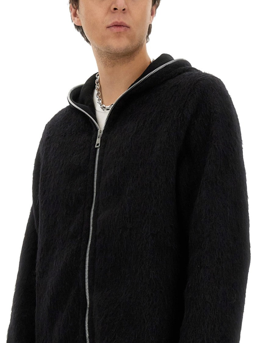 Our Legacy Textured Zip-Up Wool-Blend Hoodie