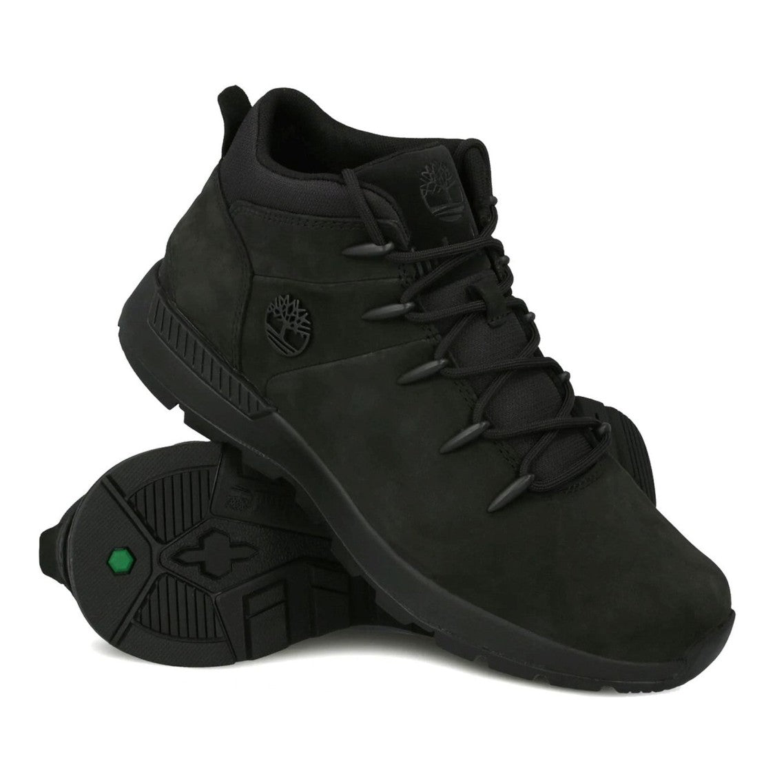 Timberland Sprint Black Low-Cut Padded Collar Nubuck Boots