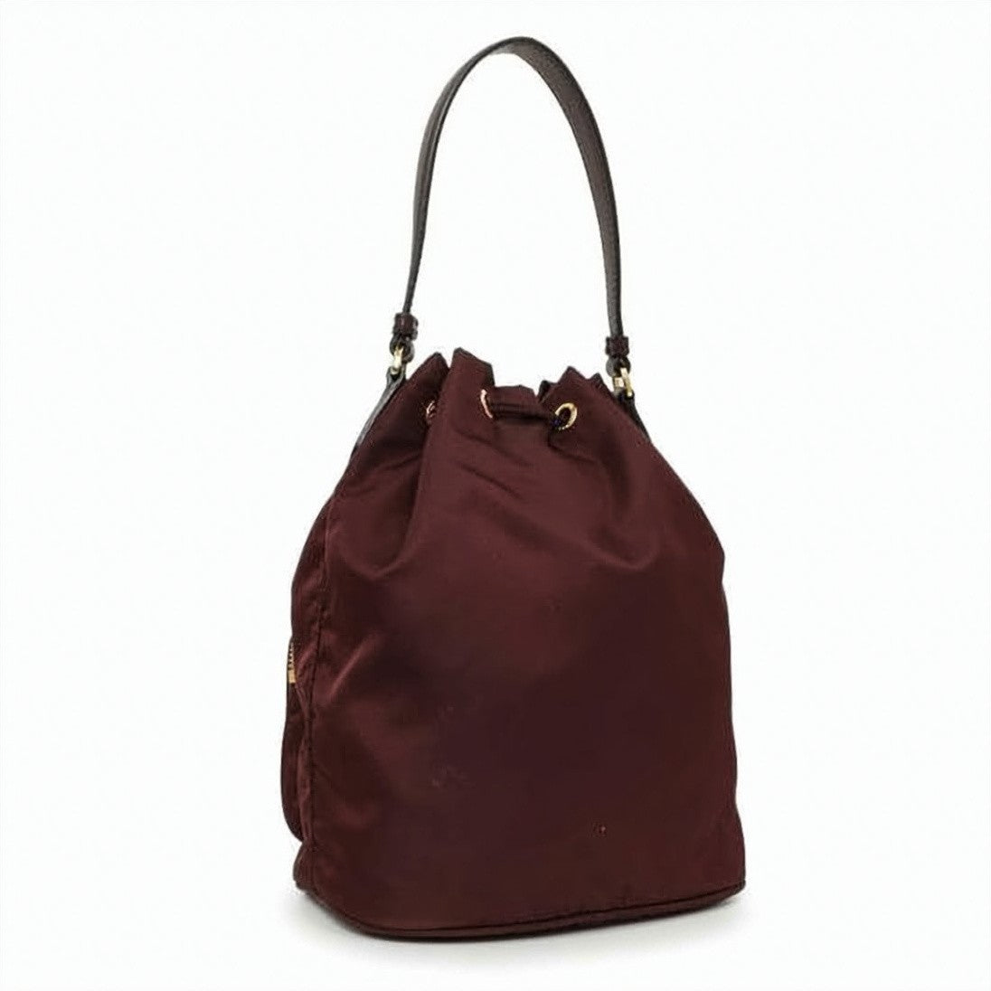 Prada Re-Edition 1995 Nylon Duo Bucket Bag With Triangular Logo