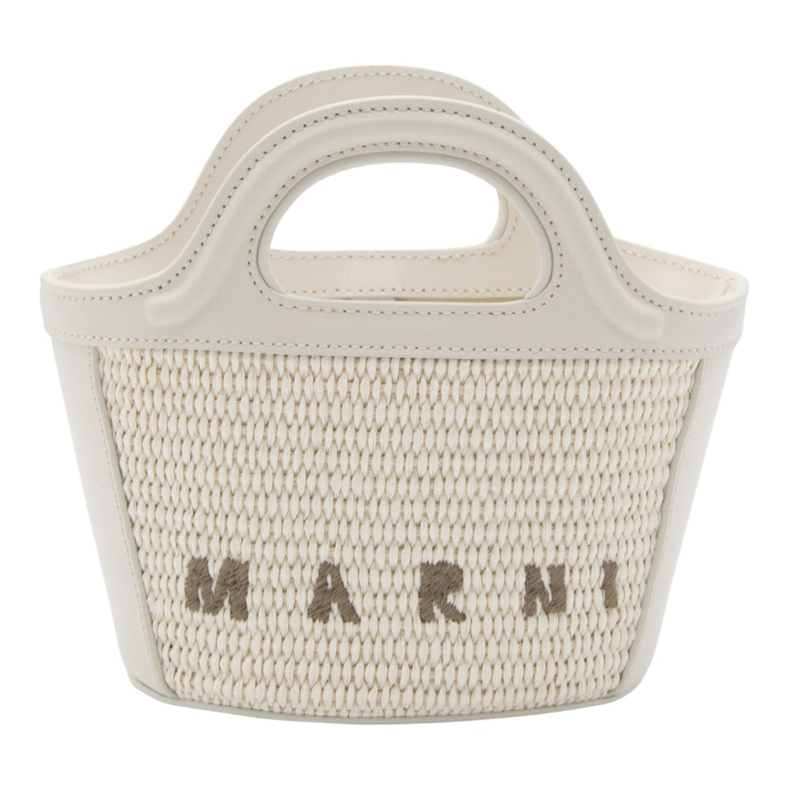 Marni Structured Handbag With Woven Texture And