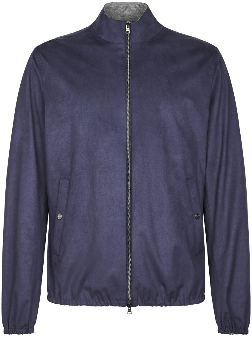 Herno Minimalist Matte Finish Jacket With Stand Collar