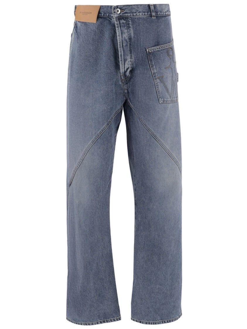 J. W. Anderson Relaxed Fit Mid-Blue Denim Jeans