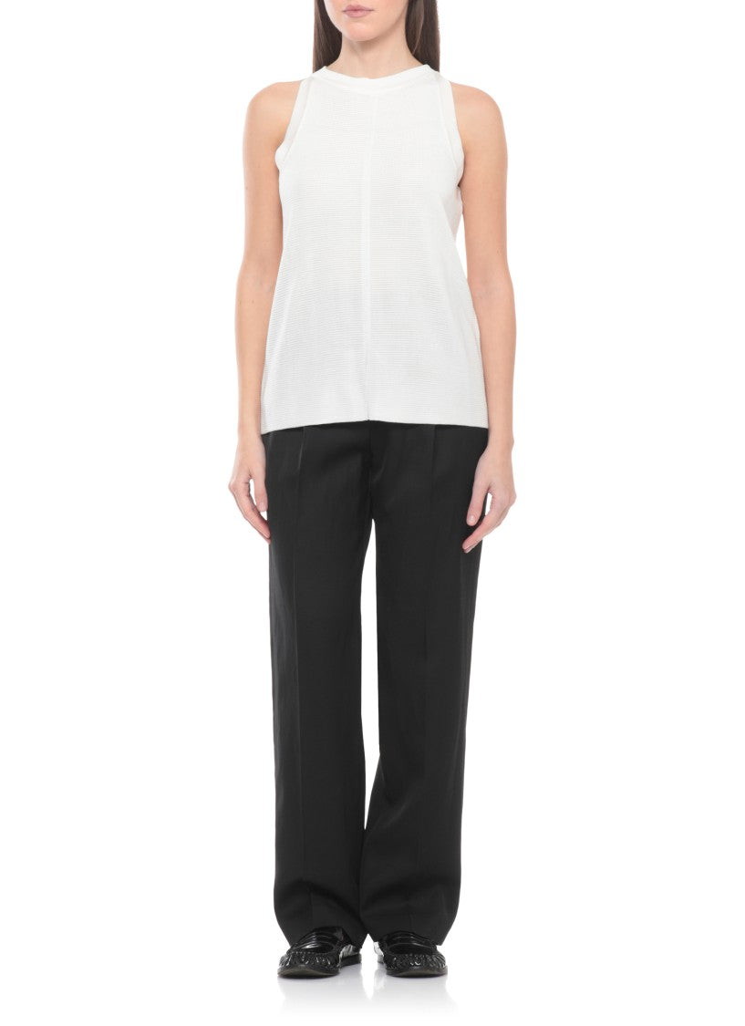Loulou De Saison Black Takaroa Lds Viscose Straight-Leg Pants