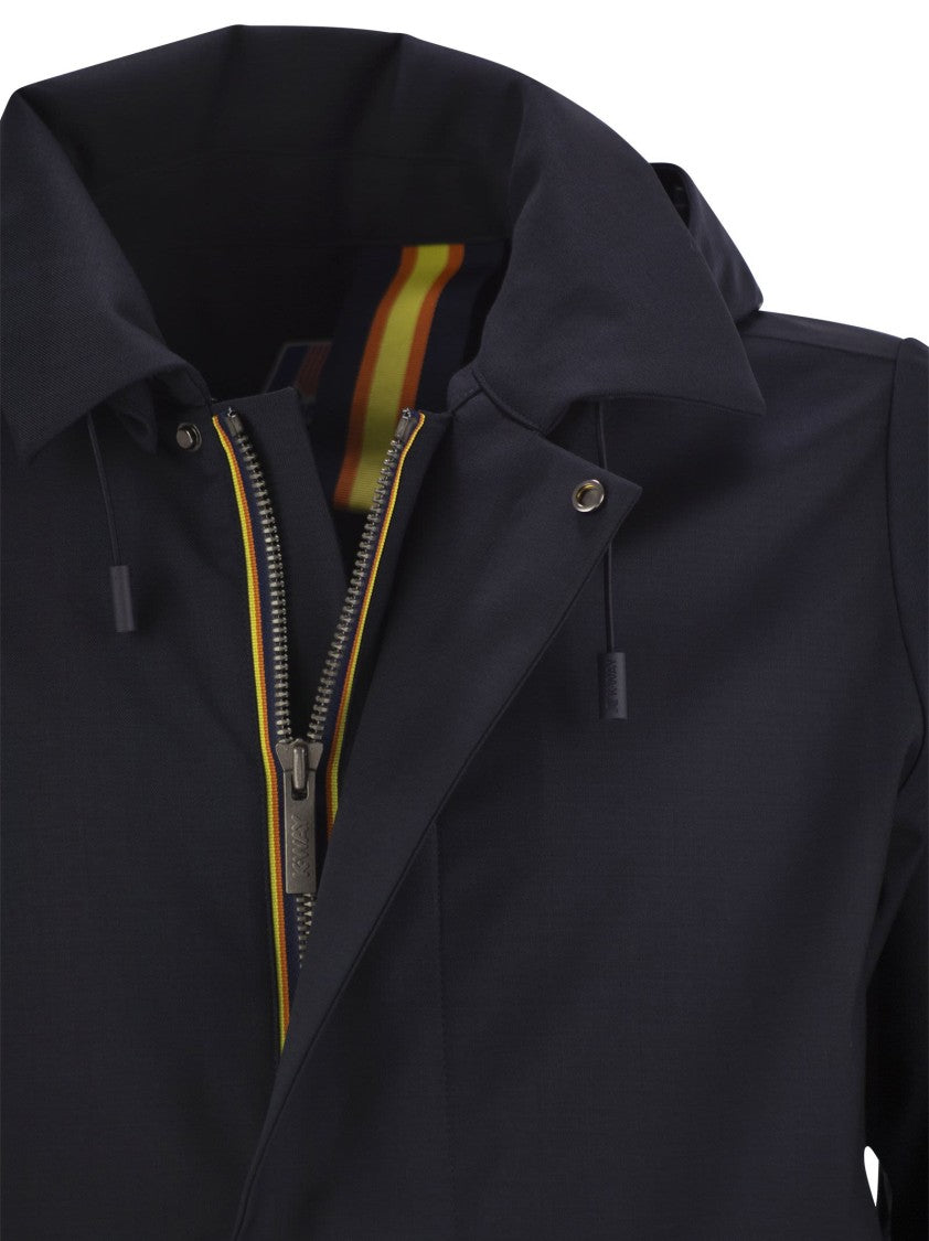 K-Way Poirol - Jacket In Wool-Blend Technical Fabric
