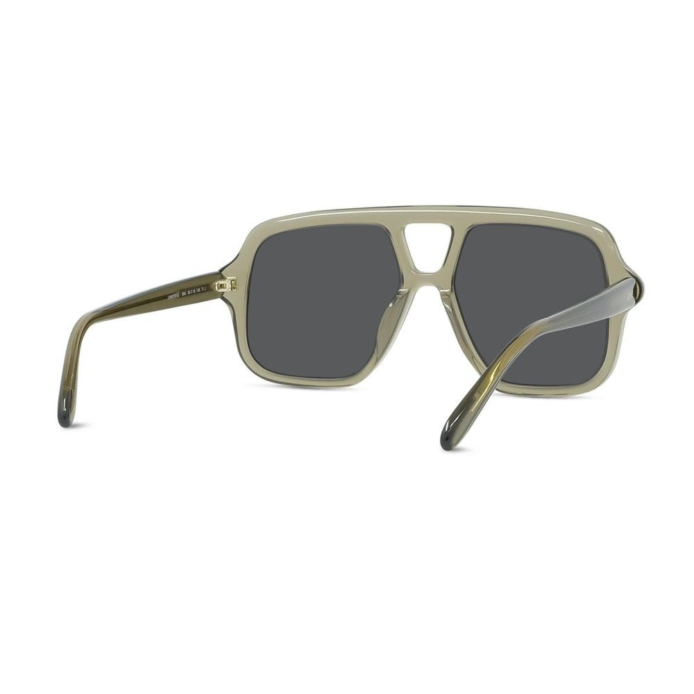 Loewe Slim Double-Bridge Pilot Sunglasses With Engraved Logo